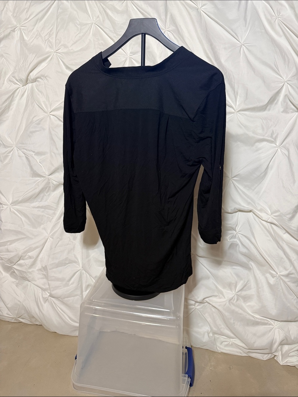 Calvin Klein Black V neck Blouse - Picture 3 of 3